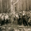 The closing scene from the world premiere of La Fanciulla del West at the Met on Dec. 10, 1910